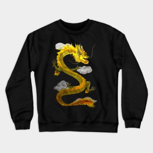 Asian Golden Dragon Crewneck Sweatshirt